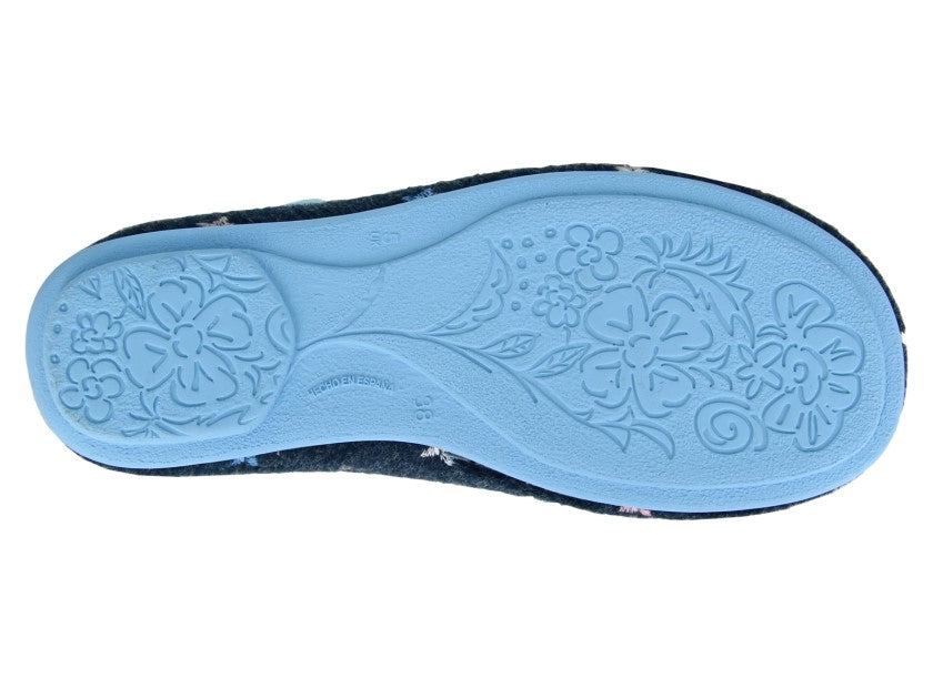 Sleepers Elouise Ls192 NAVY Slip On Mule Slipper LS192C