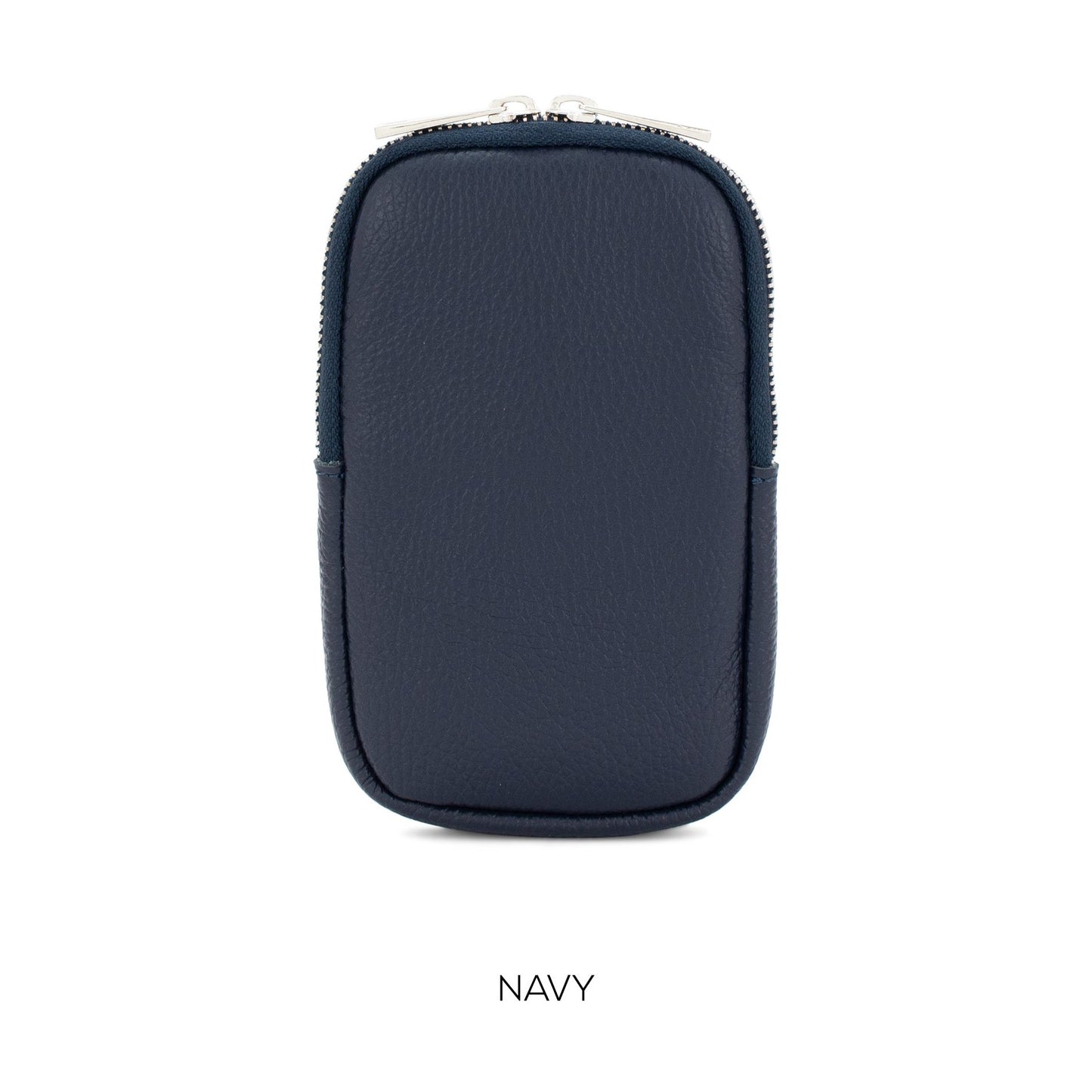 Moda Express Leather Phone Pouch Crossbody Bag NAVY 15003