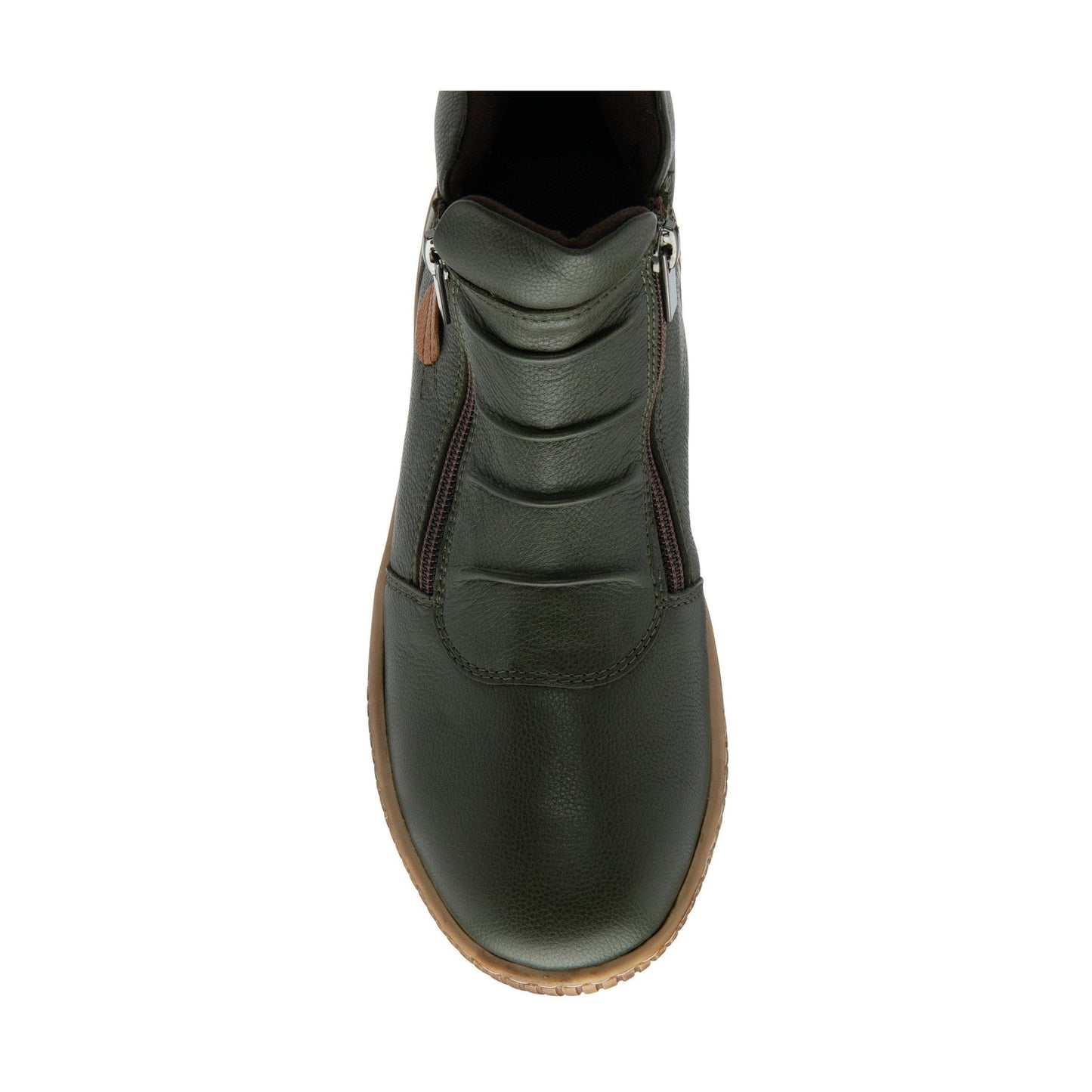 Lotus Atlanta Green Soft Leather Twin Zip Ankle Boot ULB405