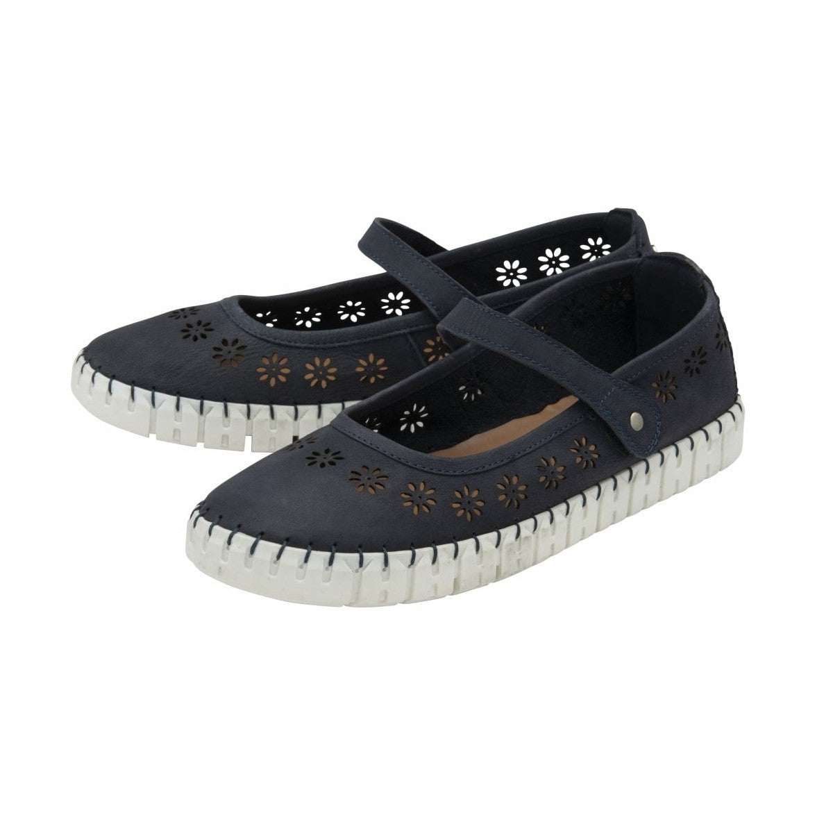 Lotus Aurelia NAVY Ballerina Bar Shoe ULS566