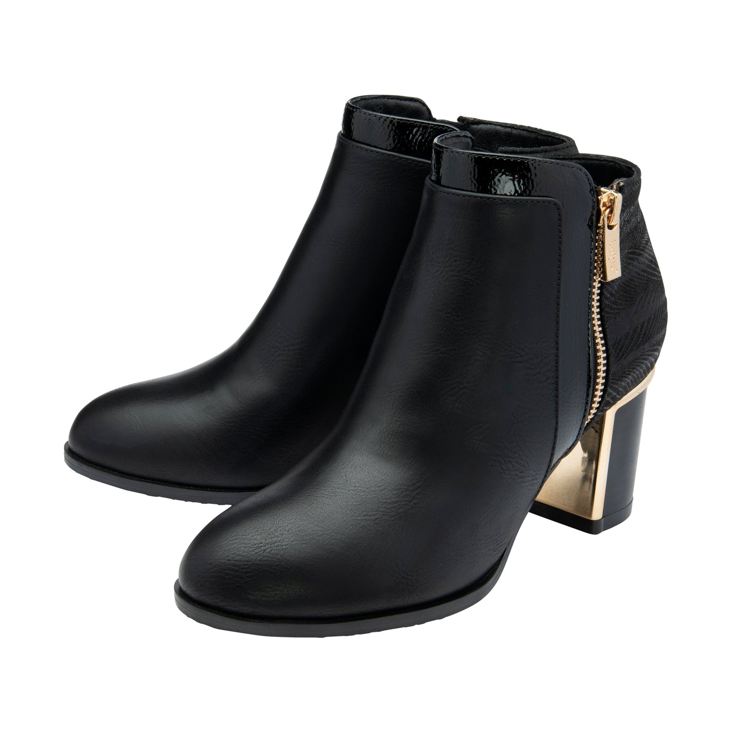 Lotus Boot Danielle Classic Smart Heeled Ankle Boot ULB402 BLACK