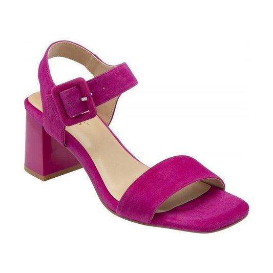 Lotus Occasion Wear Shoe Nora Block Heeled Sandal Suede PINK ULS545