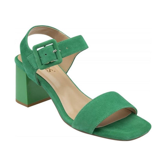 Lotus Occasion Wear Shoe Nora Block Heeled Sandal Suede GREEN ULS545