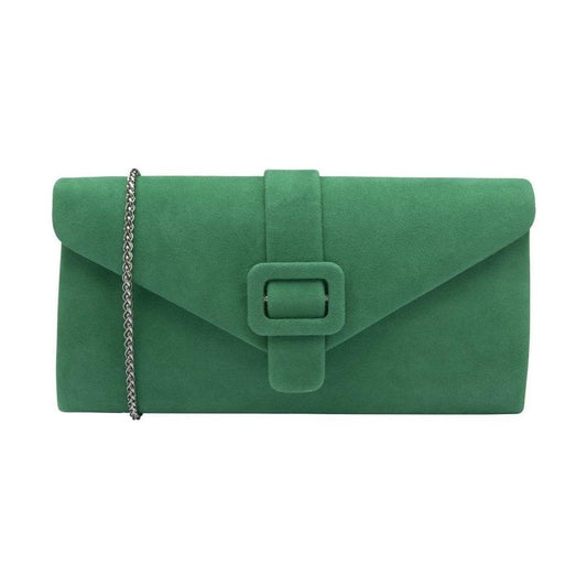 Lotus Occasion Wear Matching Bag Aletta ULG085 Suede GREEN