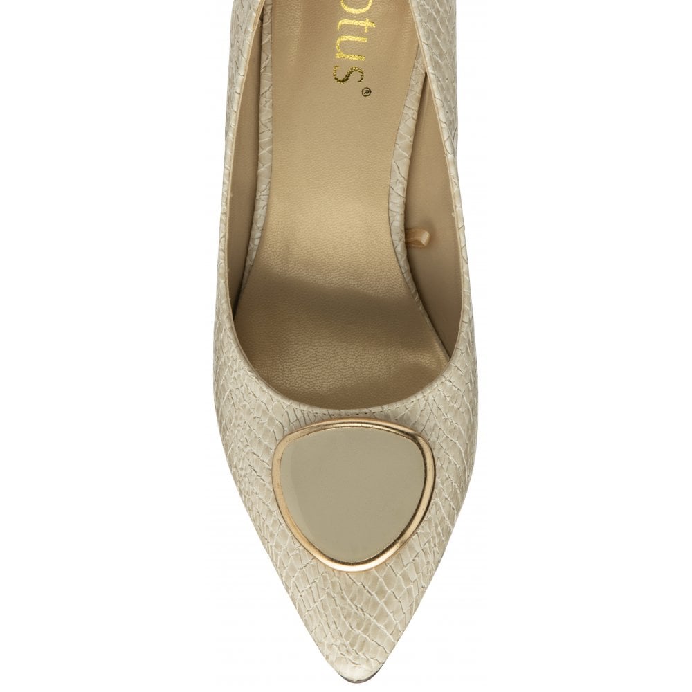 Lotus Occasion Wear court shoe Davinia NATURAL uls429