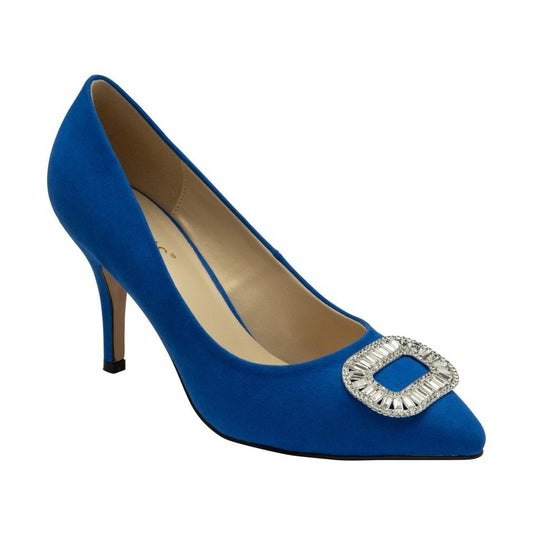 Lotus Occasion Wear Court shoe Florina Cobalt Blue ULB426