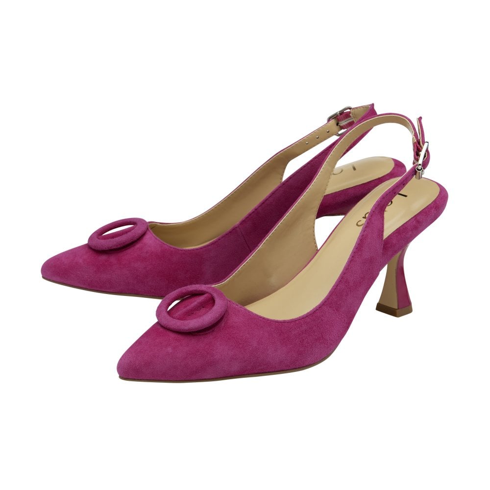Lotus Occasion Wear Shoe Delfina ULS459 Classic Stiletto Heel Shoe Suede