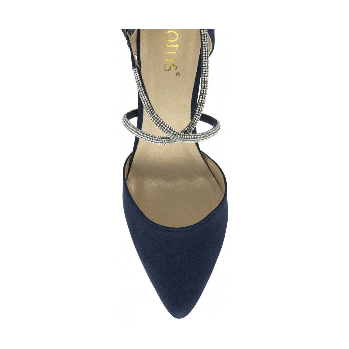 Lotus Occasion Wear court shoe Elissa ULS563 with Stiletto Heel NAVY