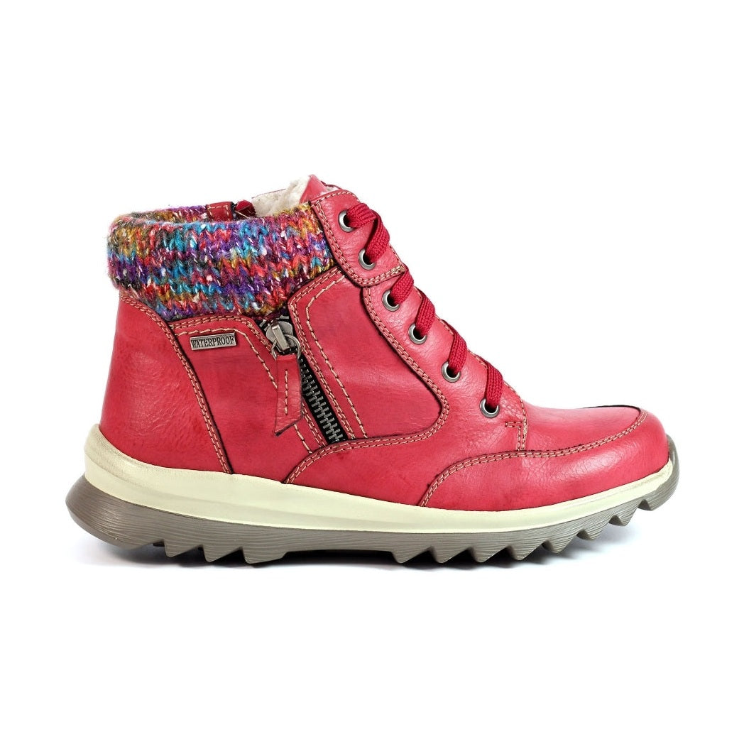 Lunar Ankle Boot Waterproof with zip Buttermere RED GLB115 RD