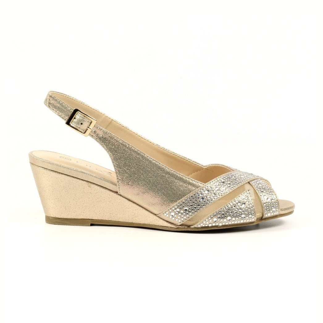 Lunar Emmerline Occasion Wear Shoe Gold FLR06GD