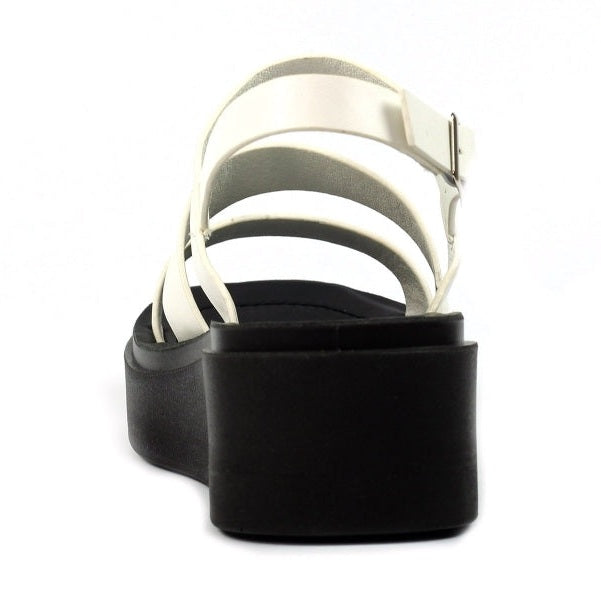 Lunar Lipstick WHITE Chunky Sole Sandal JLC022WH