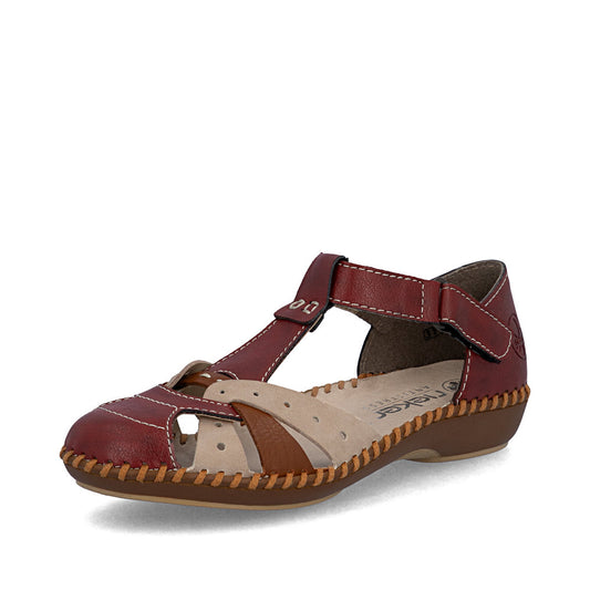 Rieker Casual Sandal Shoe M1655-34 RED