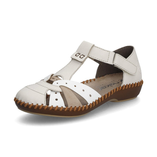 Rieker Casual Sandal Shoe M1655-61 CREAM