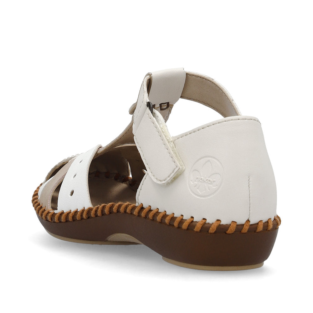 Rieker Casual sandal shoe M1655-61 CREAM