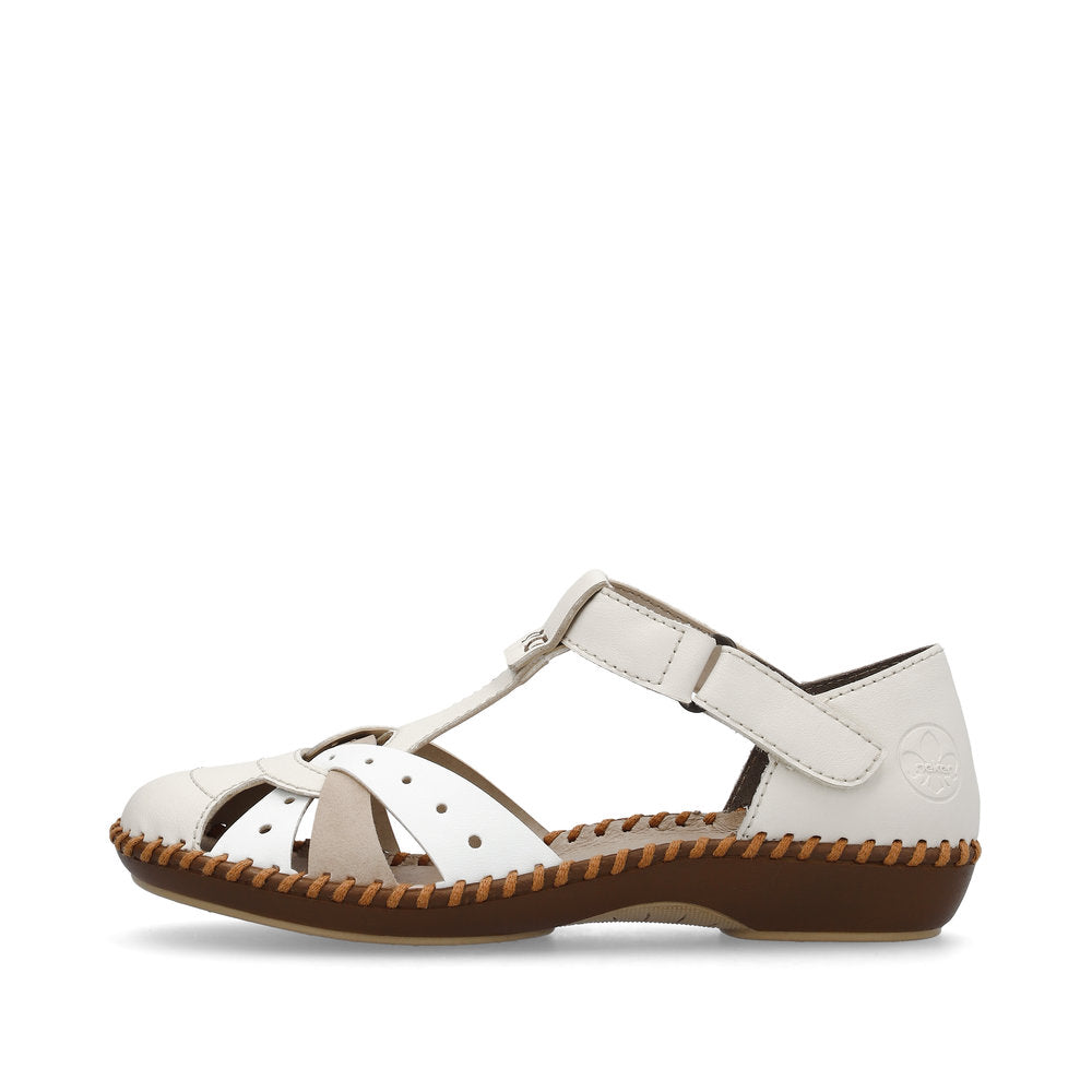 Rieker Casual sandal shoe M1655-61 CREAM