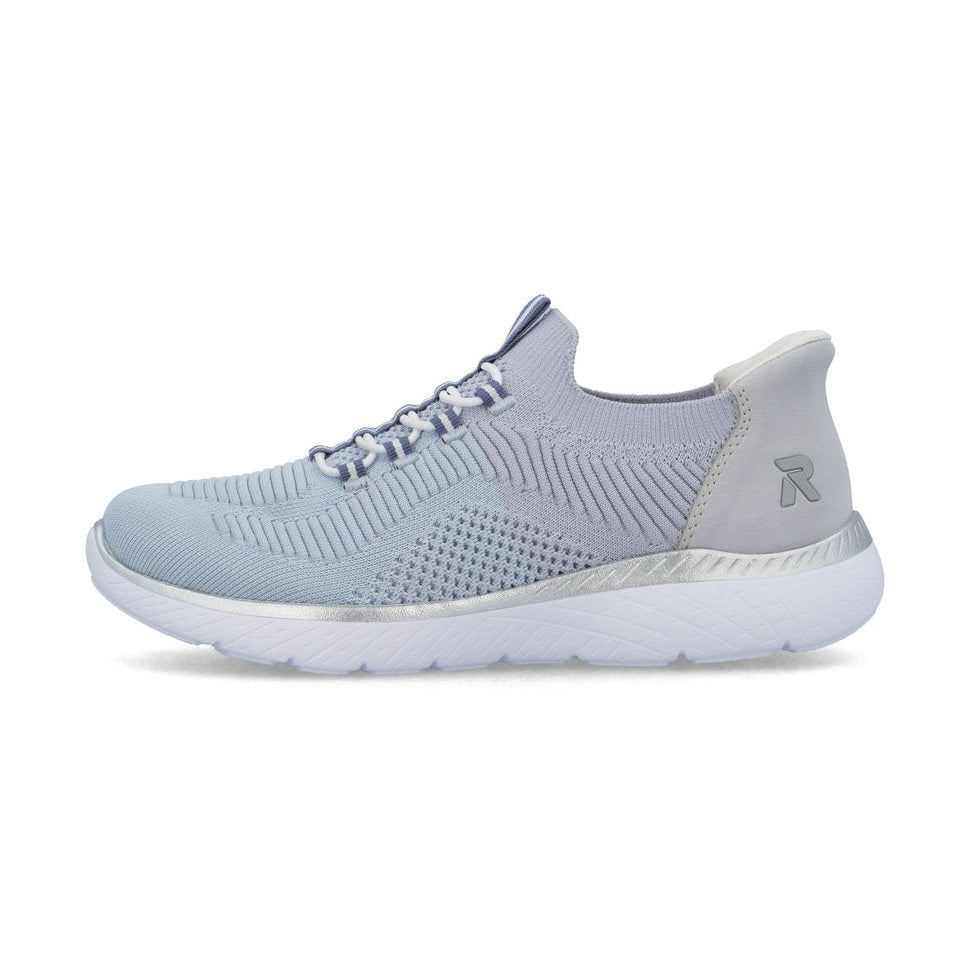 Rieker M5066 BLUE Hands Free Slip On Trainer M5066-30