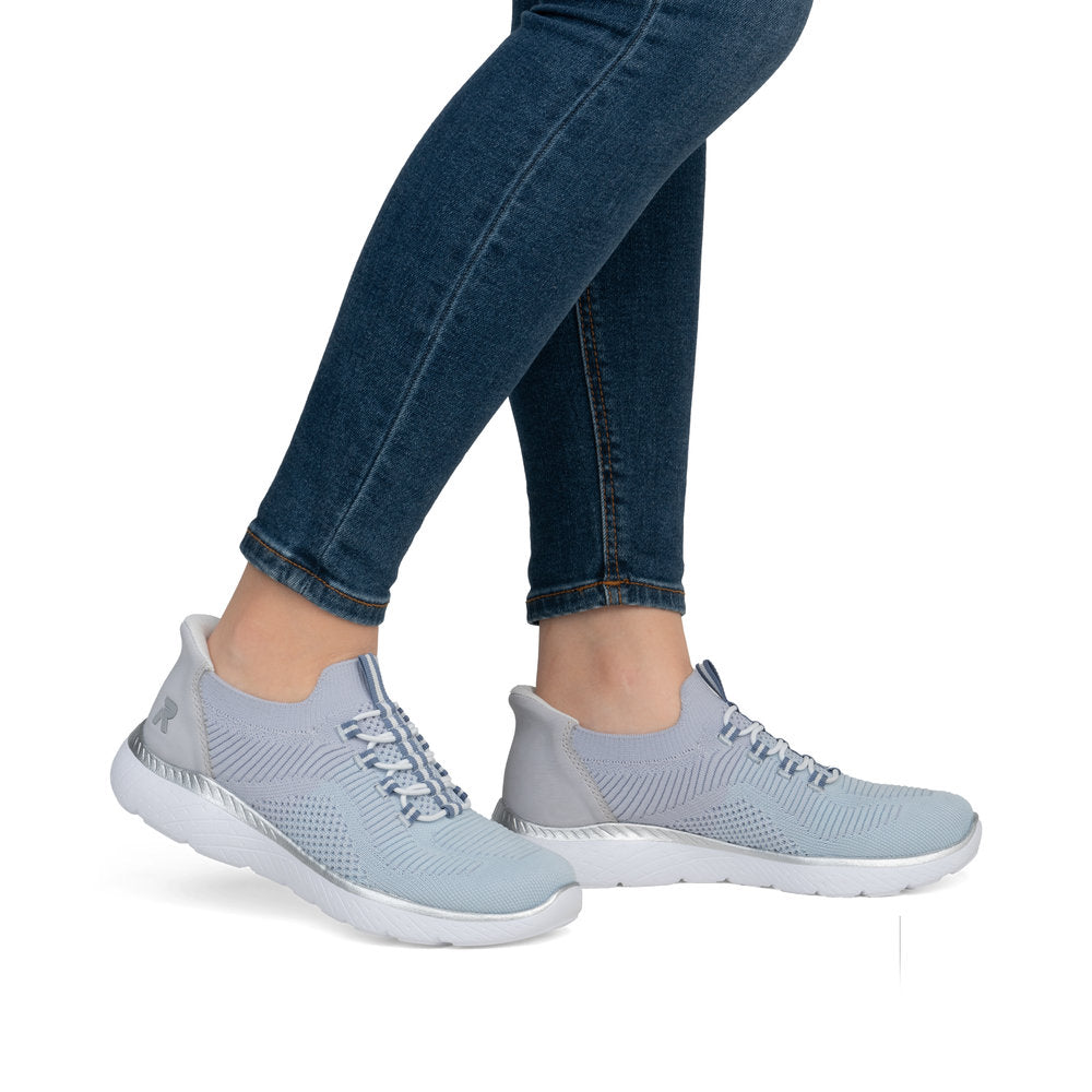 Rieker M5066 BLUE Hands Free Slip On Trainer M5066-30