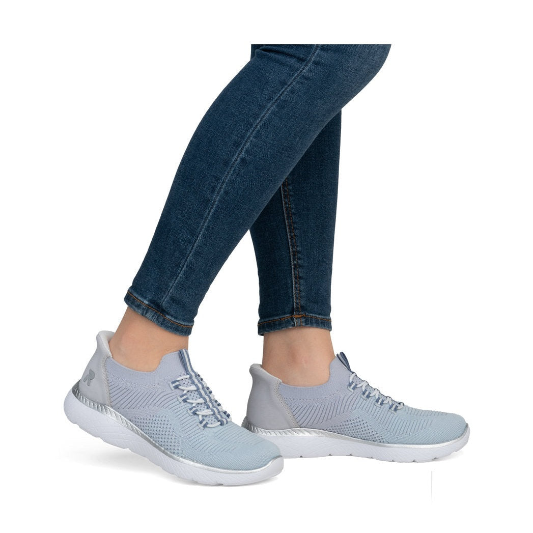 Rieker M5066 BLUE Hands Free Slip On Trainer M5066-30