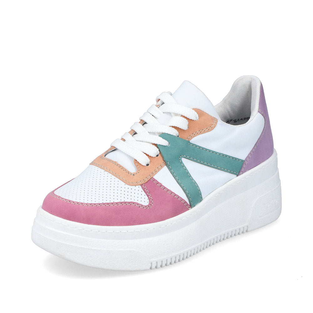 Rieker Platform Trainer M7814-90 WHITE MULTI
