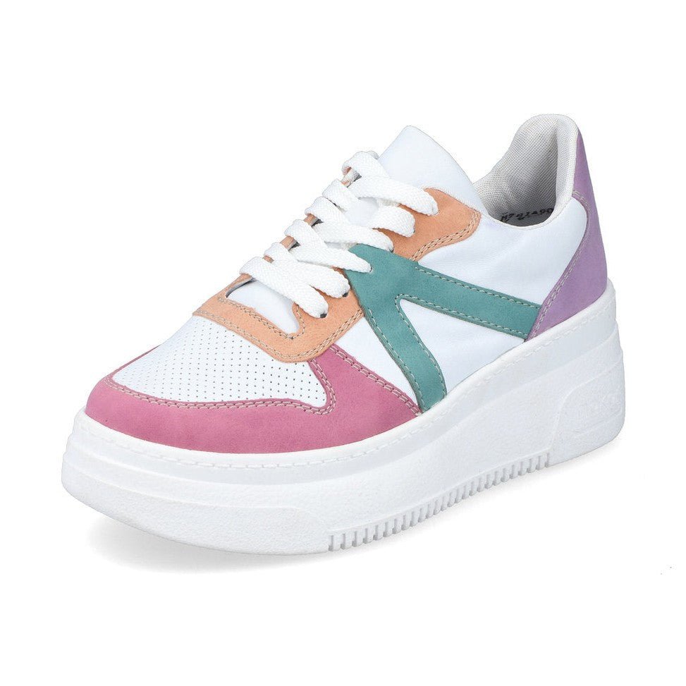 Rieker Platform Trainer M7814-90 WHITE MULTI