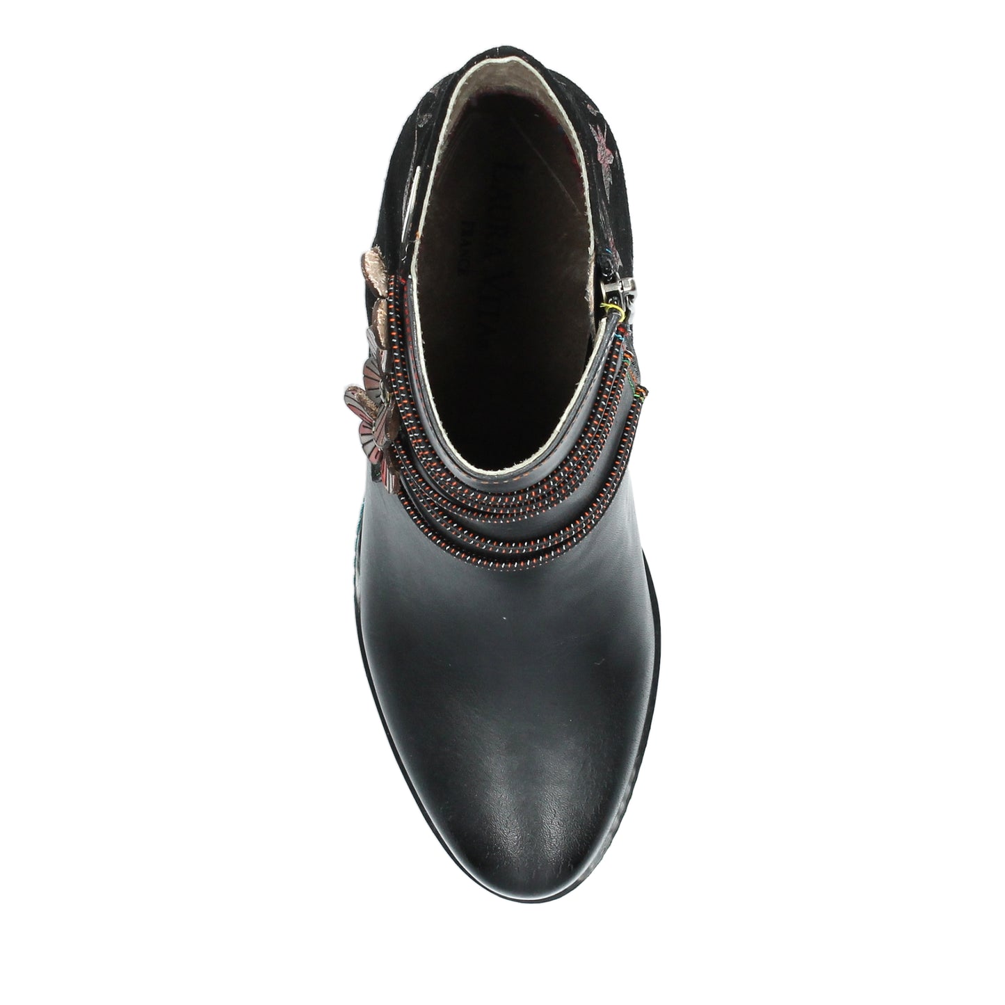 Laura Vita Maevao 0123 NOIR Leather Black Heel Ankle Boot