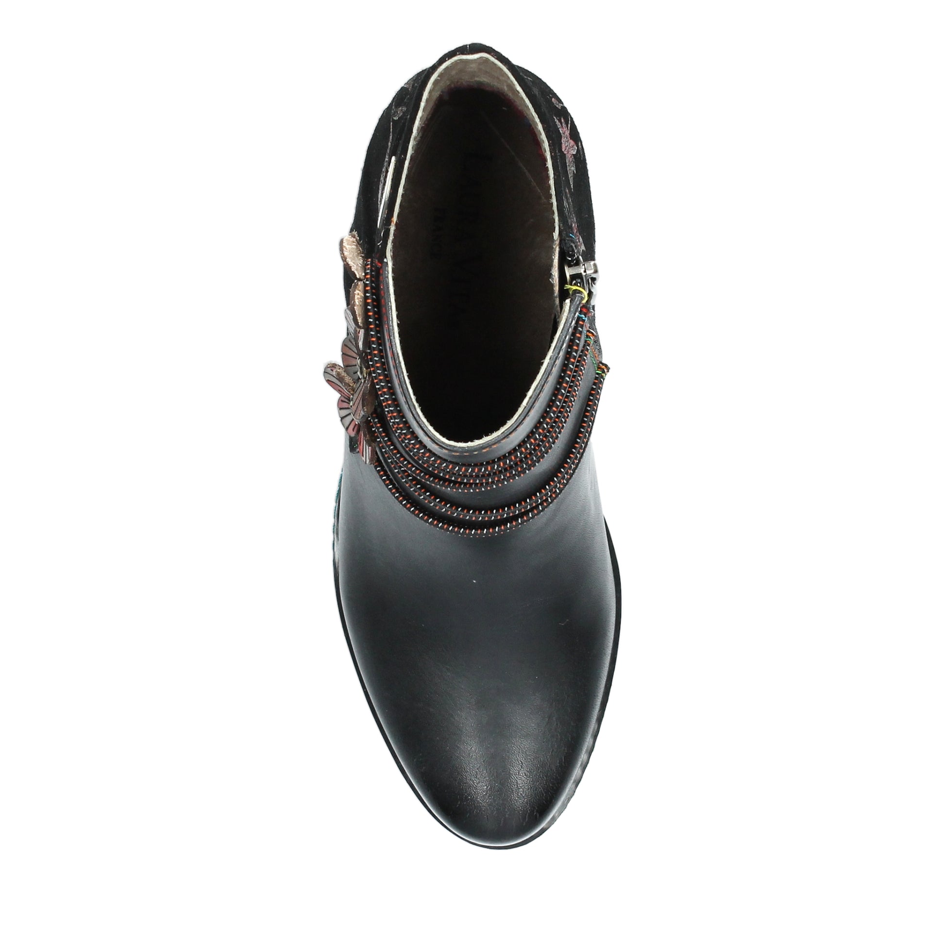 Laura Vita Maevao 0123 NOIR Leather Black Heel Ankle Boot