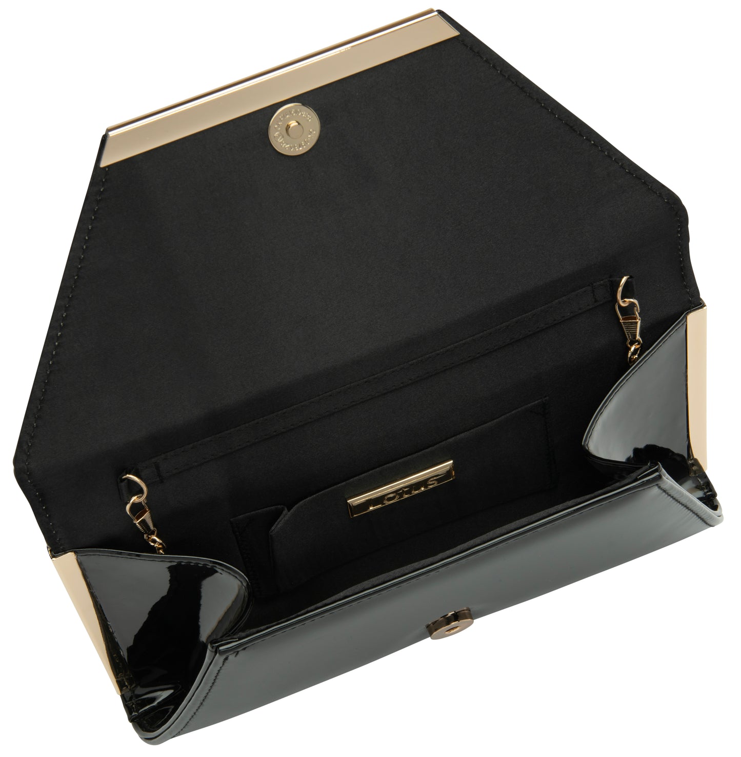 Lotus Bag to match Aubrey Martha BLACK PAT ULG057