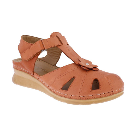 Adesso MEADOW Rust Closed Toe Soft Leather Sandal