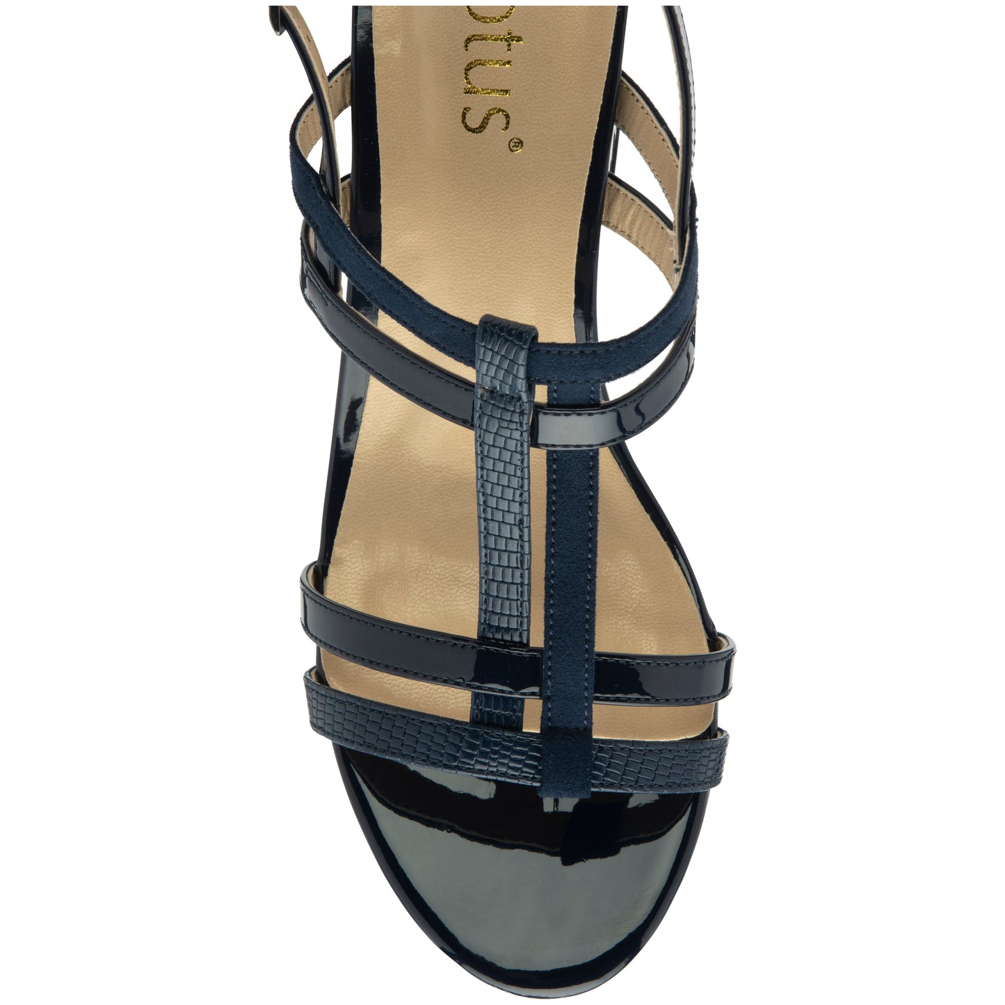Lotus Mirella NAVY Block Heel Dress Sandal ULS450