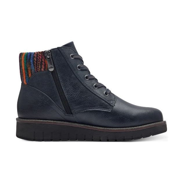 Marco Tozzi Boot 25229-41 Ankle boot with lace and zip NAVY 25229-41