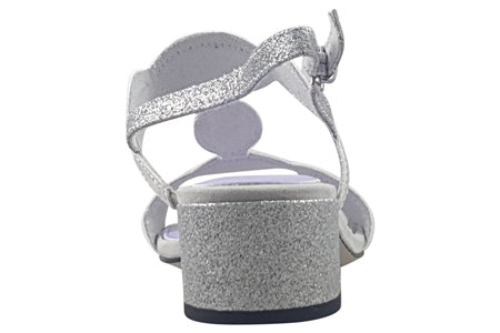 Marco Tozzi 28231 Block Heel Dress Sandal SILVER 28231