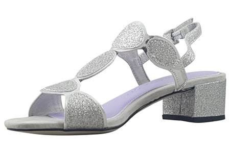 Marco Tozzi 28231 Block Heel Dress Sandal SILVER 28231