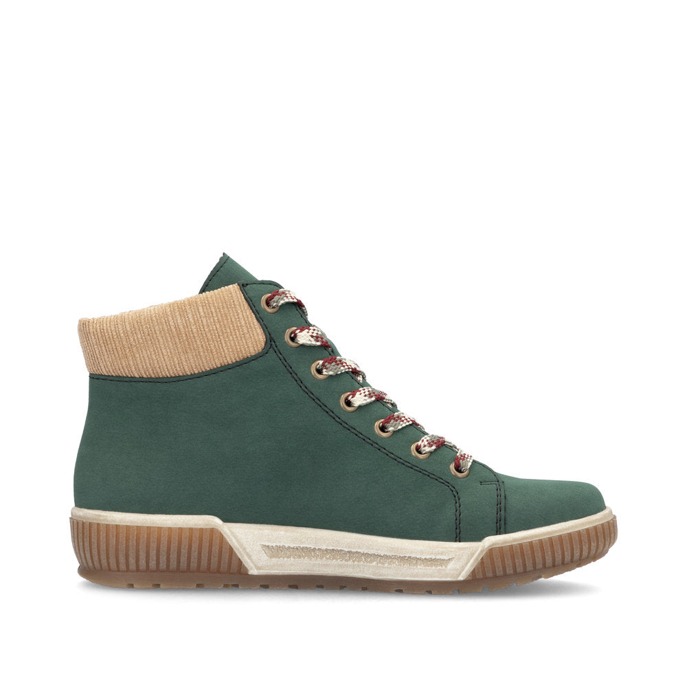 Rieker N0709 GREEN Trainer Style Ankle Boot N0709-54