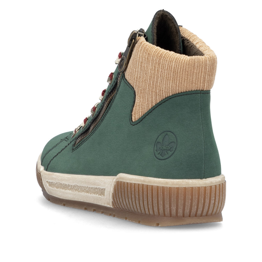 Rieker N0709 GREEN Trainer Style Ankle Boot N0709-54