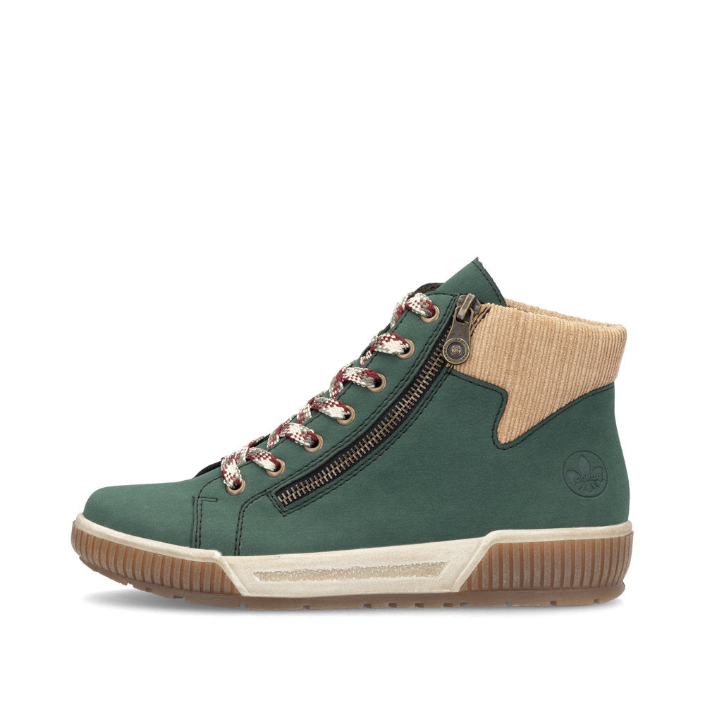 Rieker N0709 GREEN Trainer Style Ankle Boot N0709-54