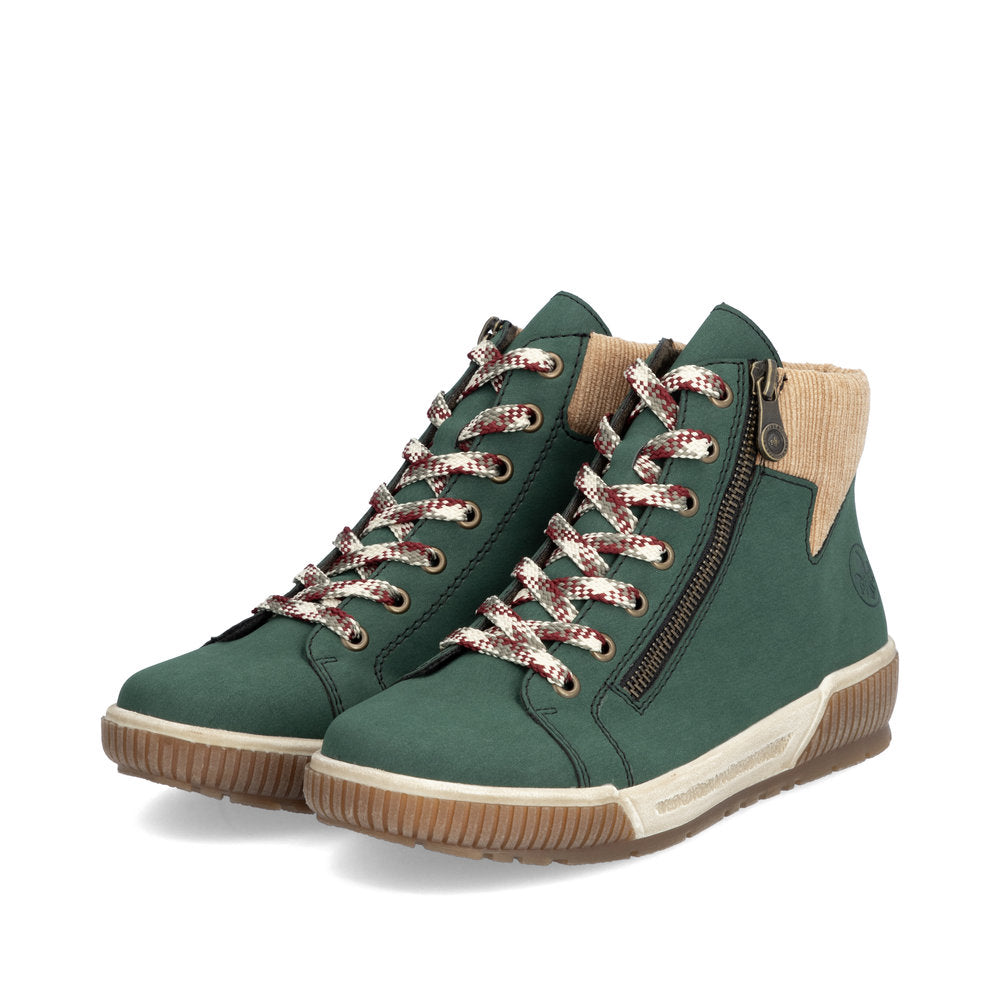 Rieker N0709 GREEN Trainer Style Ankle Boot N0709-54