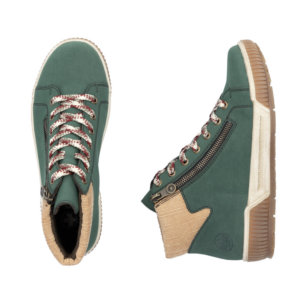 Rieker N0709 GREEN Trainer Style Ankle Boot N0709-54