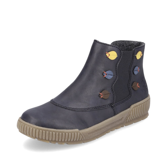 Rieker Ankle Boot with Zip N0751-14 OCEAN