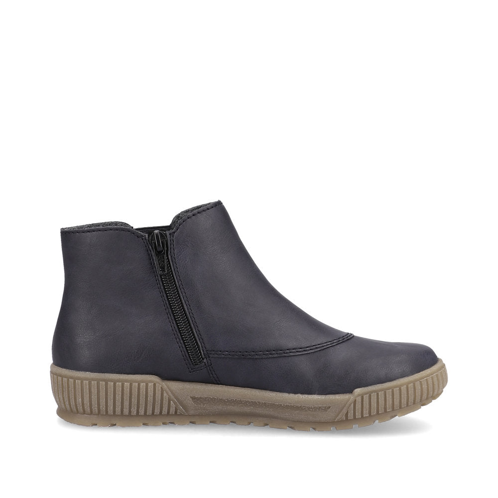 Rieker Ankle Boot with Zip N0751-14 OCEAN