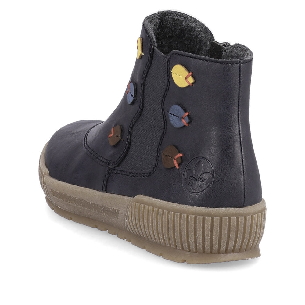 Rieker Ankle Boot with Zip N0751-14 OCEAN