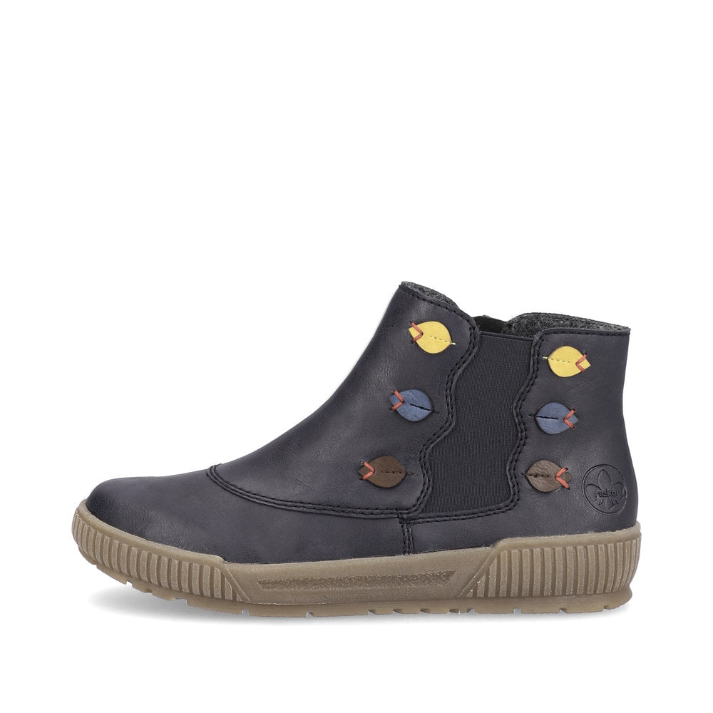 Rieker Ankle Boot with Zip N0751-14 OCEAN