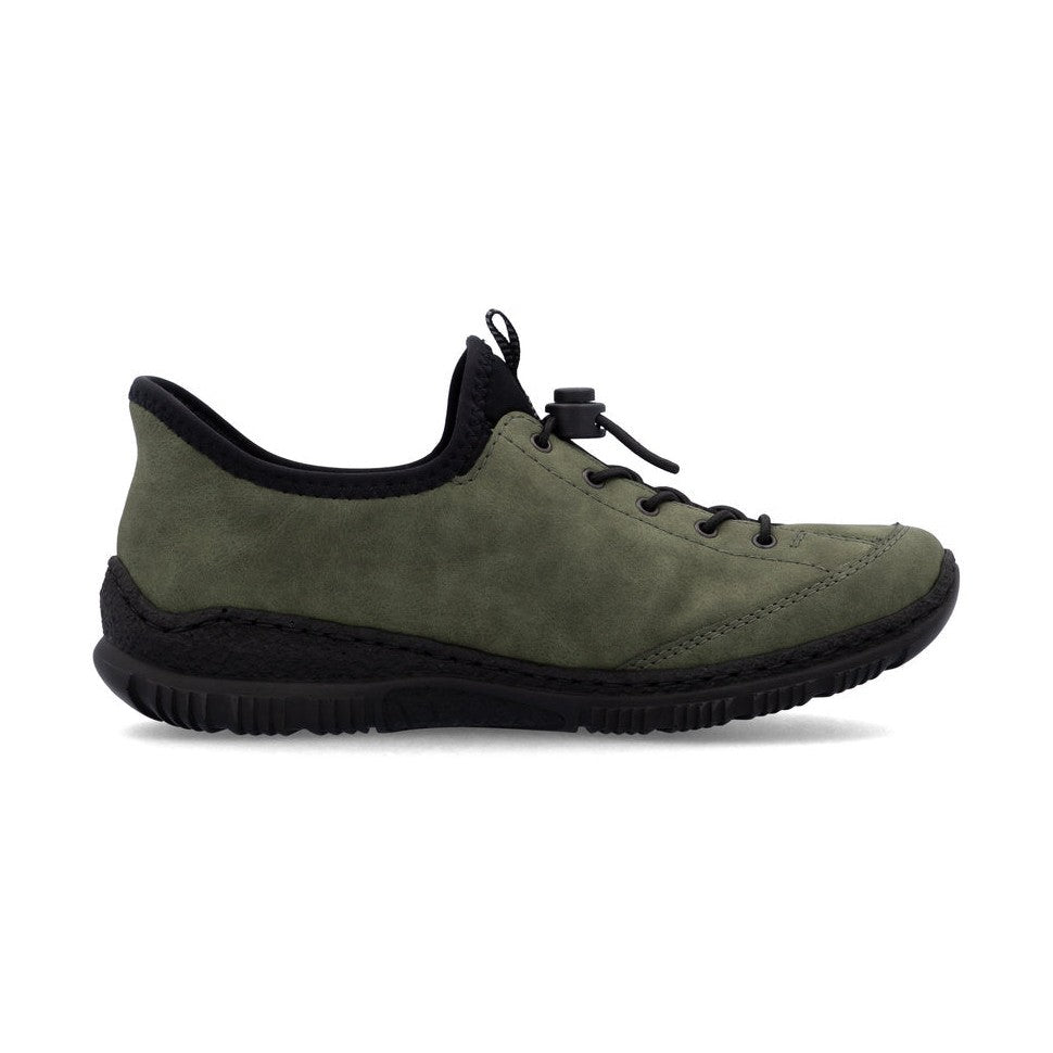 Rieker N3267 GREEN Slip On Casual Shoe N3267-52