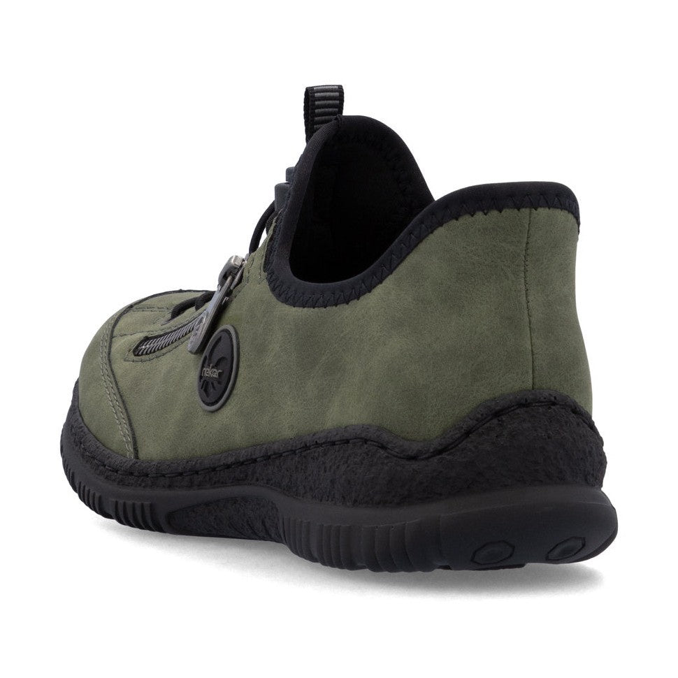 Rieker N3267 GREEN Slip On Casual Shoe N3267-52