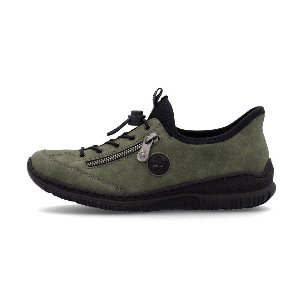 Rieker N3267 GREEN Slip On Casual Shoe N3267-52