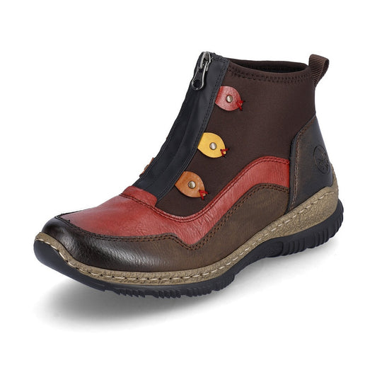 Rieker Ankle Boot with zip N3277 BROWN N3277-25