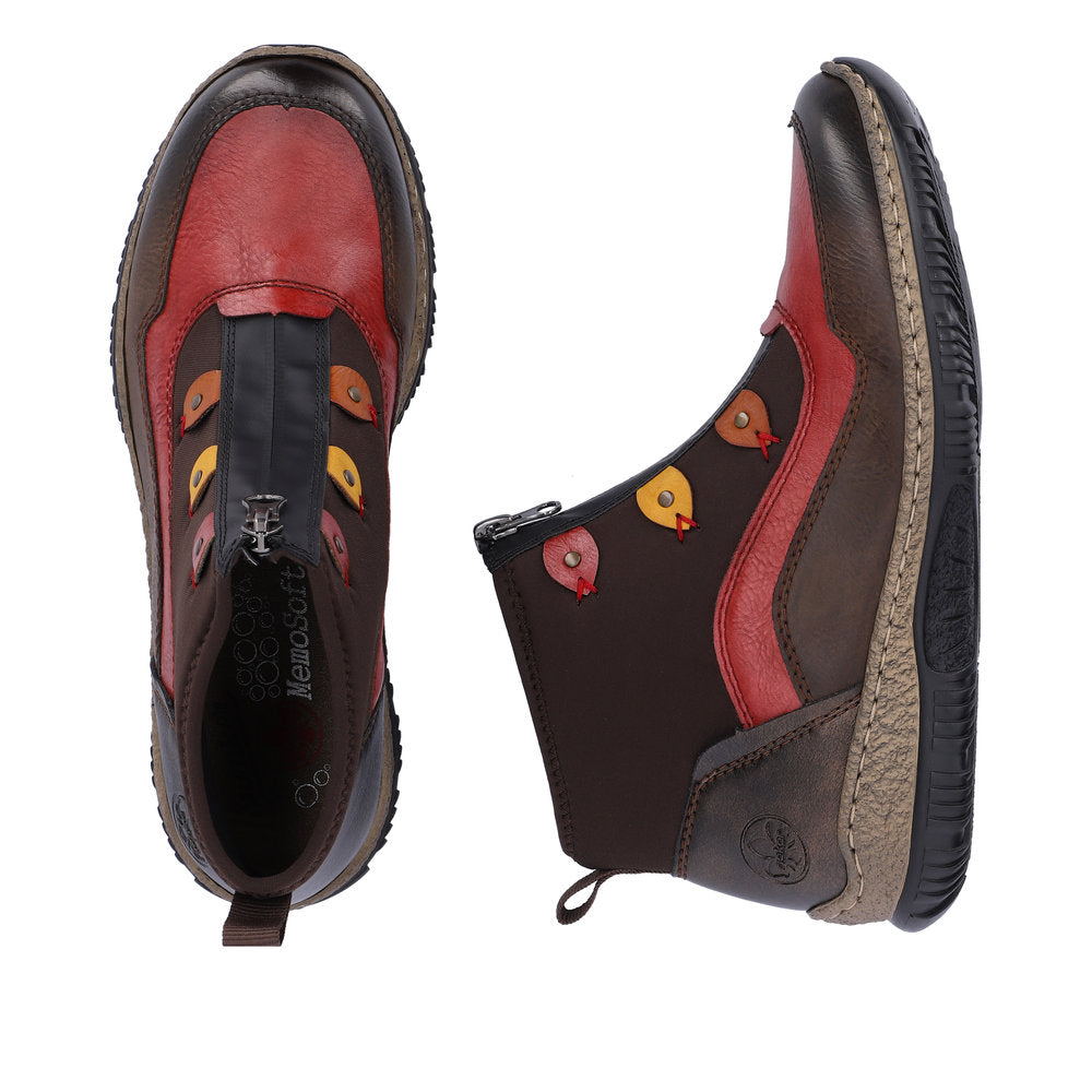 Rieker Ankle Boot with zip N3277 BROWN N3277-25