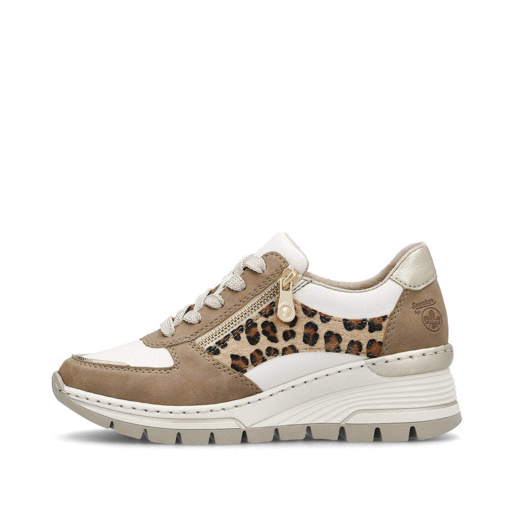 Rieker Smart Wedge Trainer N8308-64 BEIGE COMBO