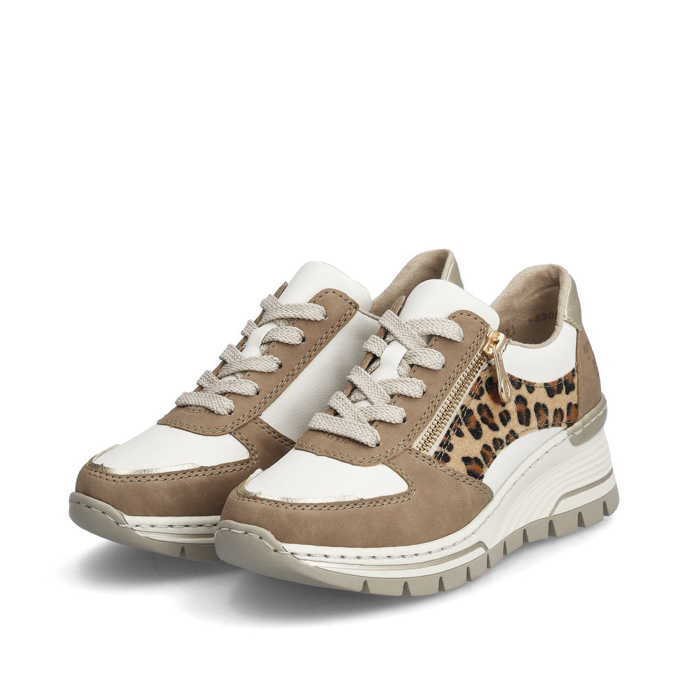 Rieker Smart Wedge Trainer N8308-64 BEIGE COMBO