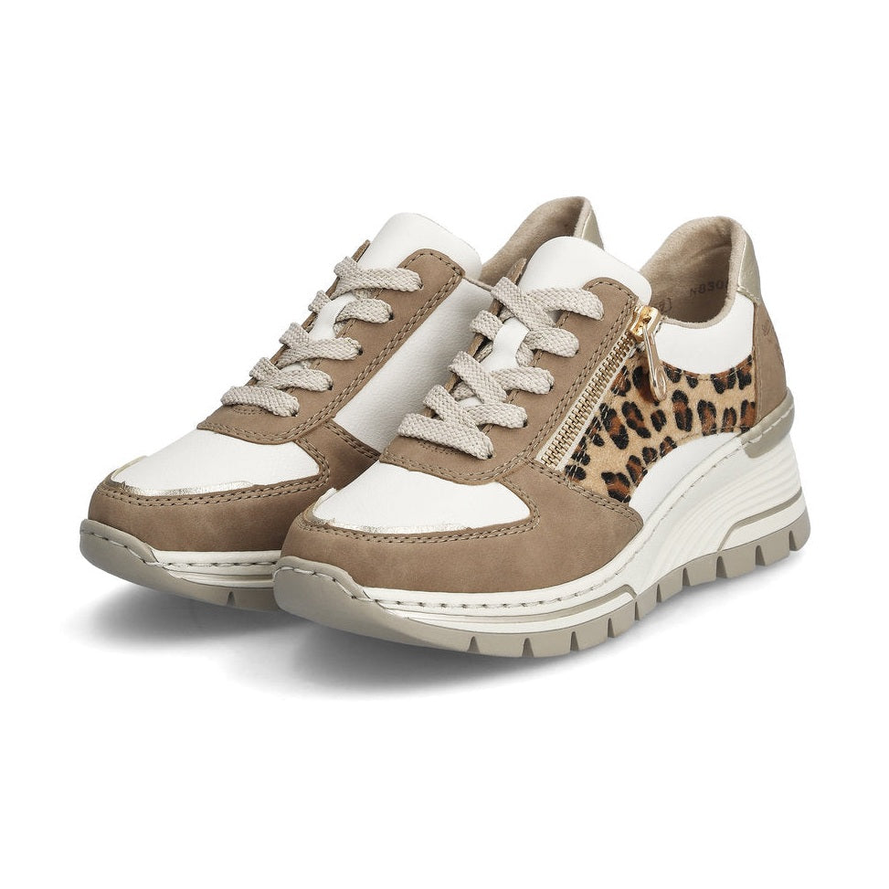 Rieker Smart Wedge Trainer N8308-64 BEIGE COMBO
