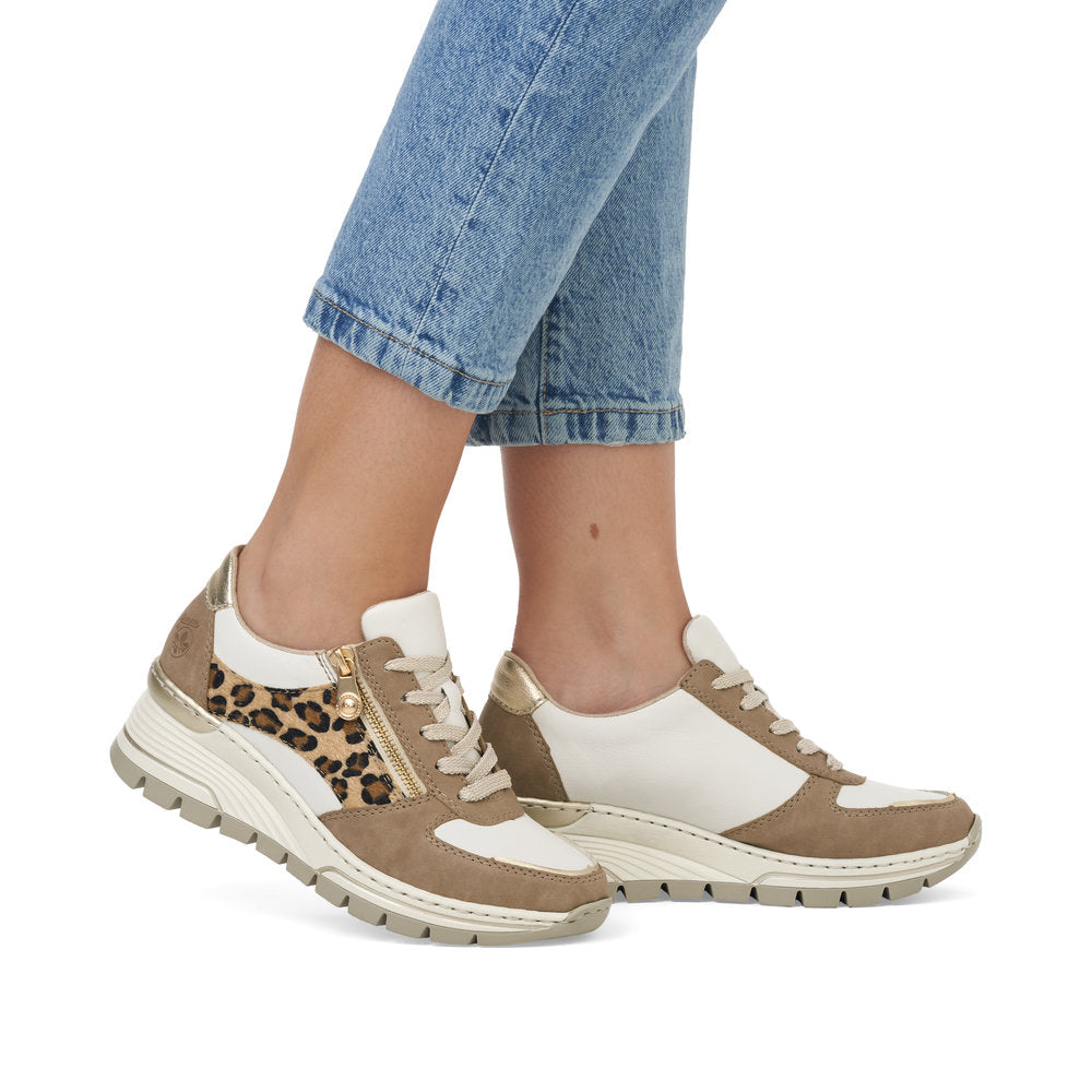 Rieker Smart Wedge Trainer N8308-64 BEIGE COMBO